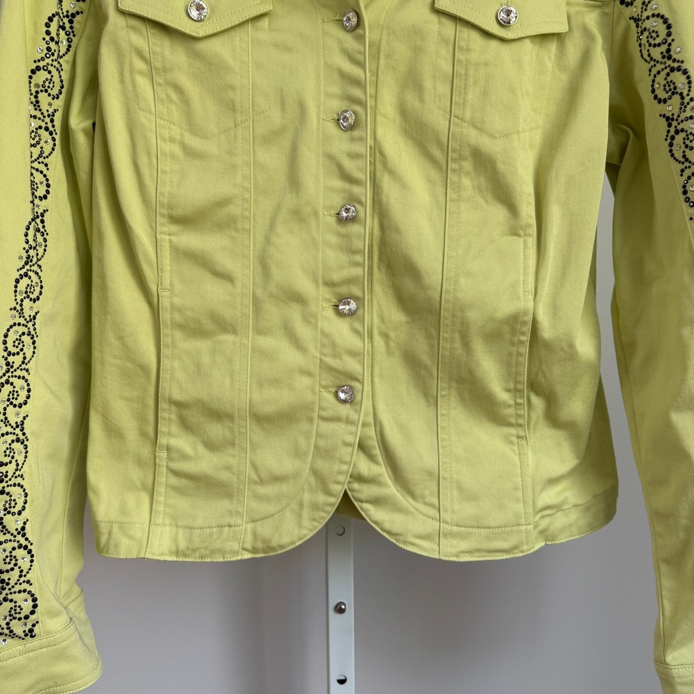 Christine Alexander Rhinestone ‎ Rodeo Western Jacket sz M Button Front - Picture 3 of 9